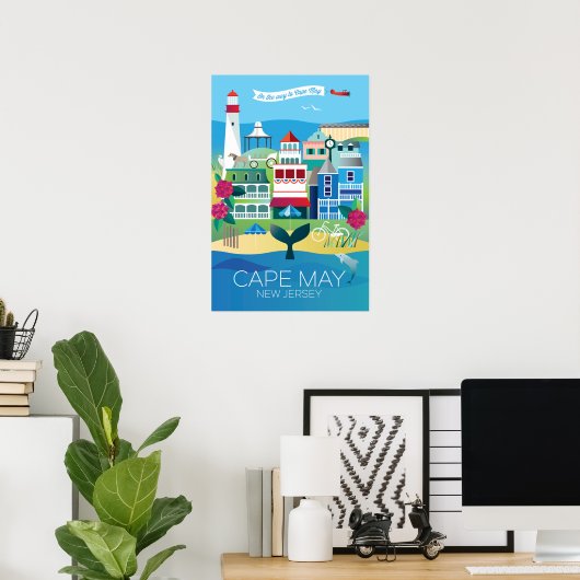 Cape May Print (Thuiskantoor)