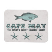  Cape May Seashore Resort Magnet Magneet (Horizontaal)