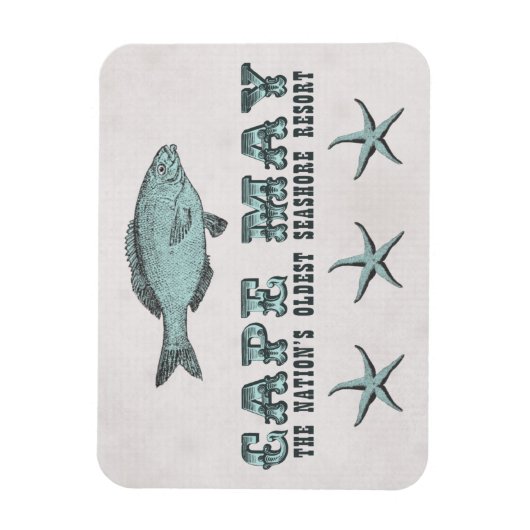  Cape May Seashore Resort Magnet Magneet (Verticaal)