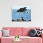 Cape May Shipwreck Canvas Afdruk (Insitu (Woonkamer))