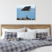 Cape May Shipwreck Canvas Afdruk (Insitu (Slaapkamer))