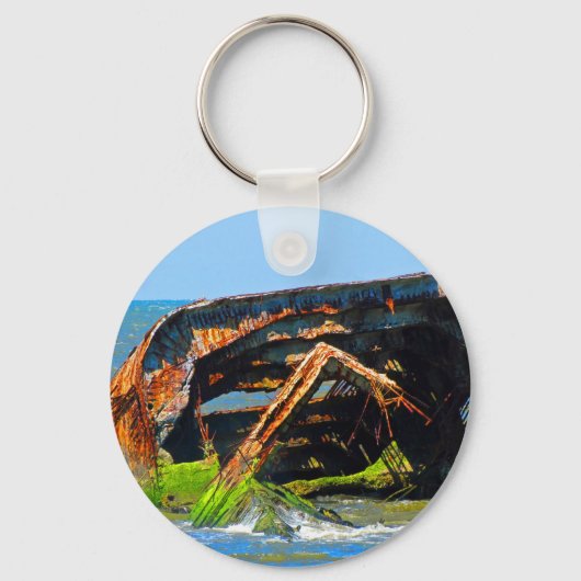 Cape May Shipwreck Sleutelhanger (Voorkant)