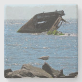 Cape May Shipwreck Stenen Onderzetter (Voorkant)