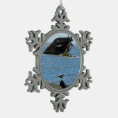 Cape May Shipwreck Tin Sneeuwvlok Ornament (Links)