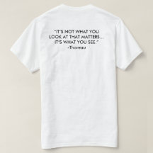 Cape May Stage ART Logo en Quote T-shirt in wit