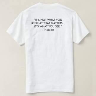 Cape May Stage ART Logo en Quote T-shirt in wit