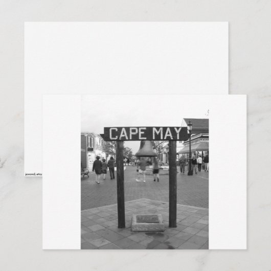 Cape May * teken Briefkaart (Voorkant / Achterkant)