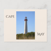 Cape May Vuurtoren Ansichtkaart Briefkaart (Voorkant)