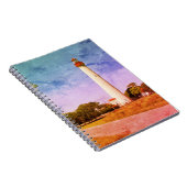 Cape May-vuurtoren canvasprint Notitieboek (Rechterzijde)
