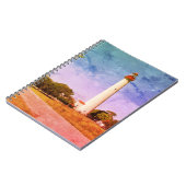 Cape May-vuurtoren canvasprint Notitieboek (Linkerzijde)