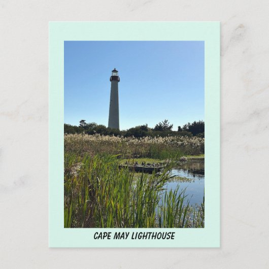 Cape May Vuurtoren Foto Ansichtkaart Briefkaart (Voorkant)