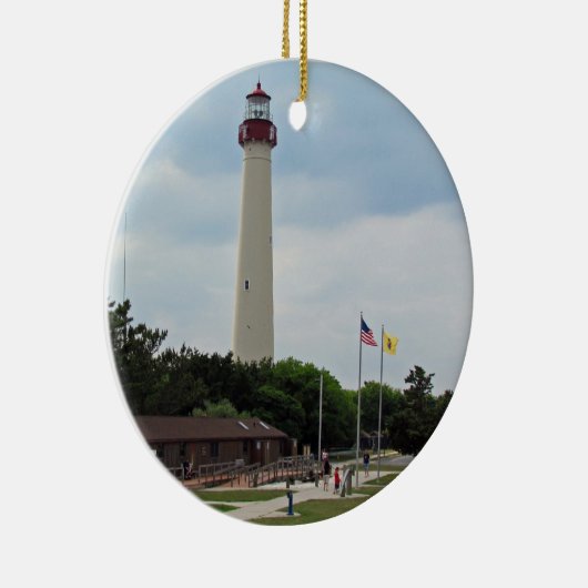Cape May, vuurtoren Keramisch Ornament (Rechts)