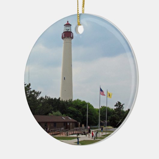 Cape May, vuurtoren Keramisch Ornament (Links)