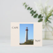 Cape May-vuurtorenansichtkaart Briefkaart (Staand voorkant)