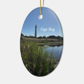 Cape May-vuurtorenornament  Keramisch Ornament (Links)