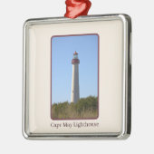 Cape May-vuurtorenornament Metalen Ornament (Links)
