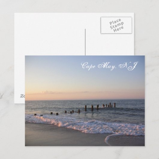 Cape May Waves Briefkaart (Voorkant / Achterkant)
