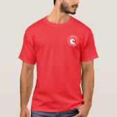 Cape May White Ocean Wave Circle Design T-shirt (Voorkant)