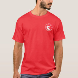 Cape May White Ocean Wave Circle Design T-shirt