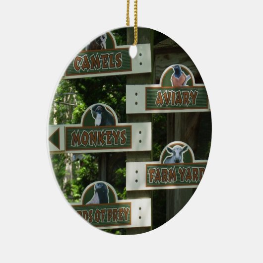 Cape May Zoo kerstversiering Keramisch Ornament (Rechts)