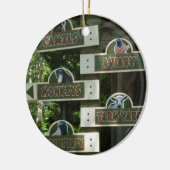 Cape May Zoo kerstversiering Keramisch Ornament (Links)