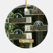 Cape May Zoo kerstversiering Keramisch Ornament (Achterkant)