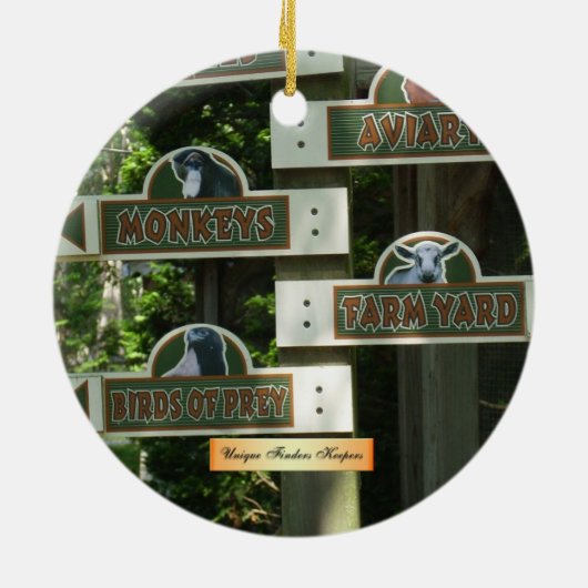 Cape May Zoo kerstversiering Keramisch Ornament (Achterkant)
