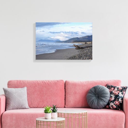 Cape Meares Beach, op het noorden Canvas Afdruk (Insitu (Woonkamer))