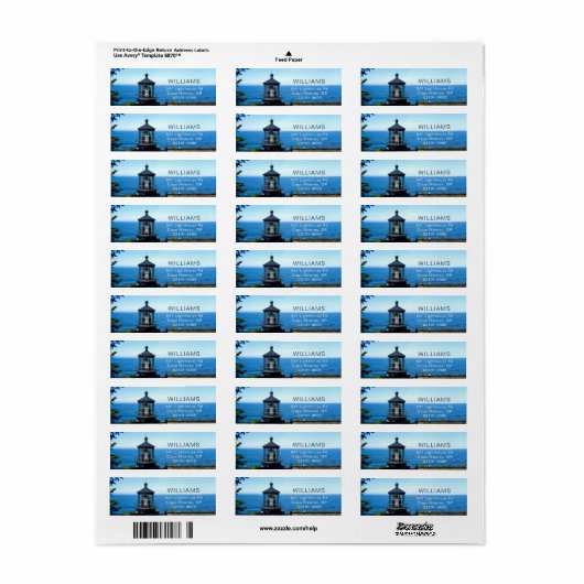 Cape Meares Lighthouder Return Address Label (Full Sheet)