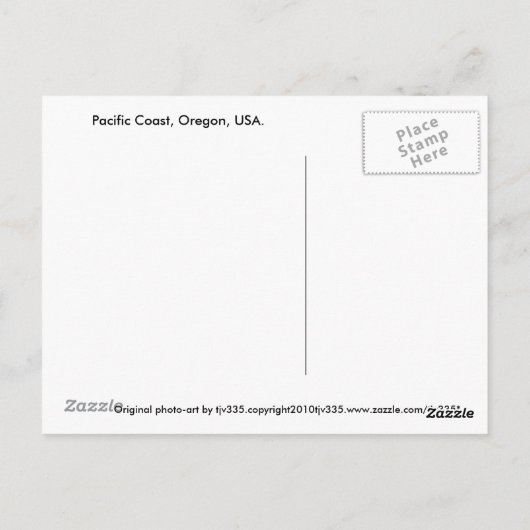 Cape Mist Briefkaart (Achterkant)