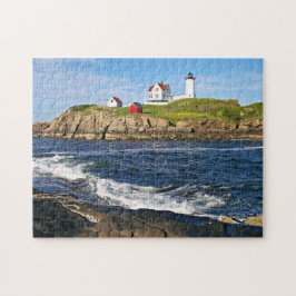 Cape Neddick "de Nobelse" vuurtoren, York Maine Legpuzzel