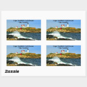 Cape Neddick, "de nubble", vuurtoren Rechthoekige Sticker (Vel)