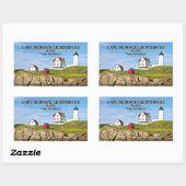 Cape Neddick, "de nubble", vuurtoren Rechthoekige Sticker (Vel)