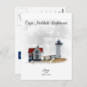 Cape Neddick Lighthouse- Maine Briefkaart (Voorkant / Achterkant)
