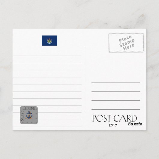 Cape Neddick Lighthouse- Maine Briefkaart (Achterkant)