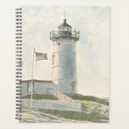 Cape Neddick Lighthouse Watercolor Planner