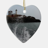 Cape Neddick / Nubble Light Keramisch Ornament (Rechts)
