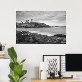 Cape Neddick Nubble Lighthouse, York, VS Poster (Thuiskantoor)