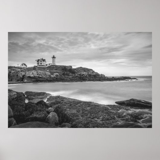Cape Neddick Nubble Lighthouse, York, VS Poster (Voorkant)