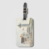 Cape Neddick-vuurtoren Bagagelabel (Voorkant (verticaal))