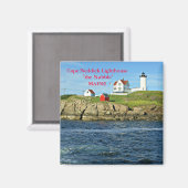 Cape Neddick vuurtoren - De Nubble, Maine Magnet (Voorkant / Achterkant)