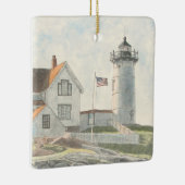 Cape Neddick-vuurtoren Keramisch Ornament (Rechts)