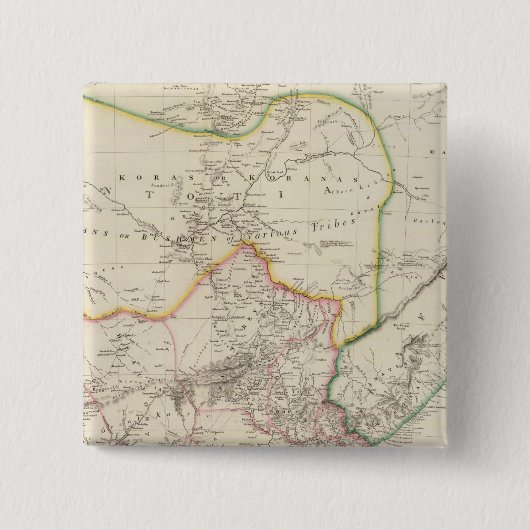 Cape of Good Hope Vierkante Button 5,1 Cm (Voorkant)
