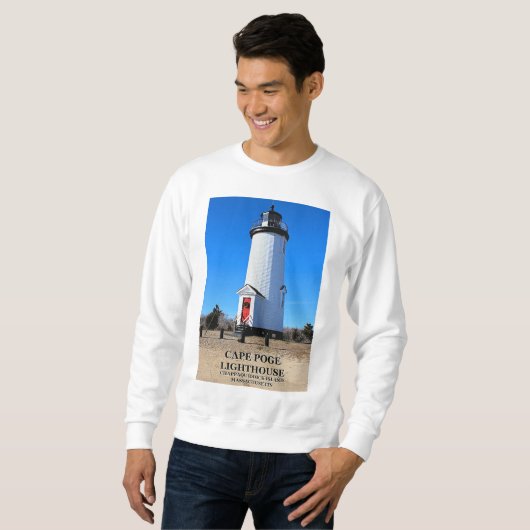Cape Poge Lighthouse, Massachusetts Sweatshirt (Voorkant volledig)