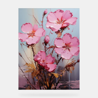 Cape Primrose - Impasto Floral Acryl Bord