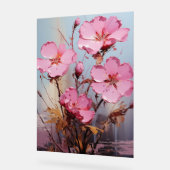 Cape Primrose - Impasto Floral Acryl Bord (Hoek)