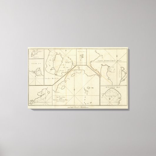 Cape Providence, St. David's Cove, Chili Canvas Afdruk (Voorkant)