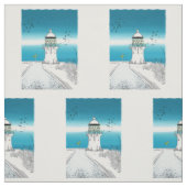 Cape Reinga Lighthouse Northland NZ Stof (Swatch)
