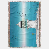 Cape Reinga Lighthouse NZ Deken (Voorkant Verticaal)