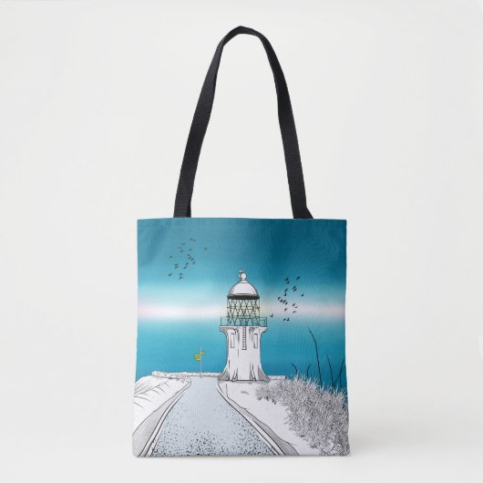 Cape Reinga Lighthouse NZ Tote Bag (Voorkant)